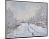 Snow at Argenteuil, 1875-Claude Monet-Mounted Art Print