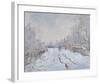 Snow at Argenteuil, 1875-Claude Monet-Framed Art Print