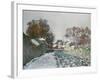 Snow at Argenteuil. Neige a Argenteuil. 1874-Claude Monet-Framed Giclee Print