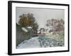 Snow at Argenteuil. Neige a Argenteuil. 1874-Claude Monet-Framed Giclee Print