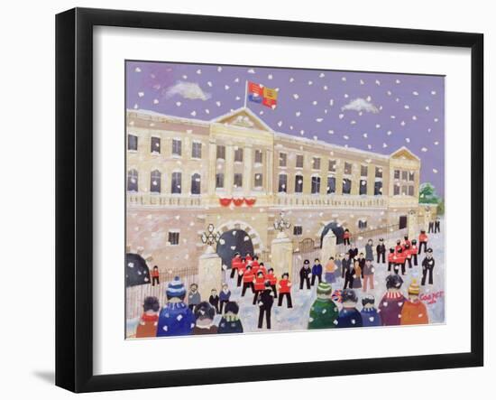 Snow at Buckingham Palace-William Cooper-Framed Giclee Print