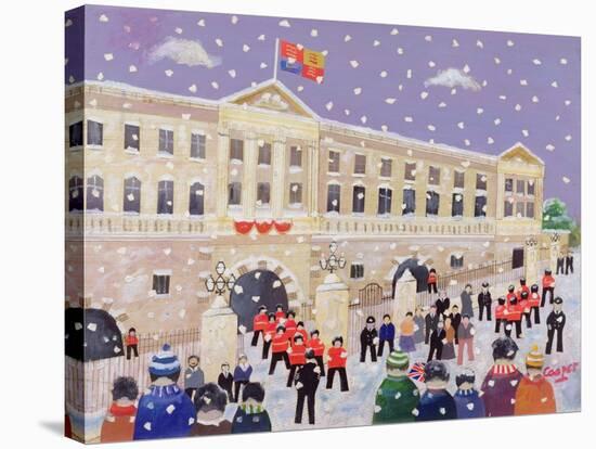 Snow at Buckingham Palace-William Cooper-Stretched Canvas