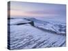 Snow at Dawn, Froggatt Edge, Peak District, Derbyshire, England, UK-Neale Clarke-Stretched Canvas