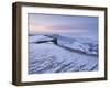 Snow at Dawn, Froggatt Edge, Peak District, Derbyshire, England, UK-Neale Clarke-Framed Photographic Print