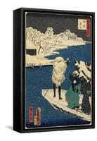 Snow at Hashiba, July 1864-null-Framed Stretched Canvas