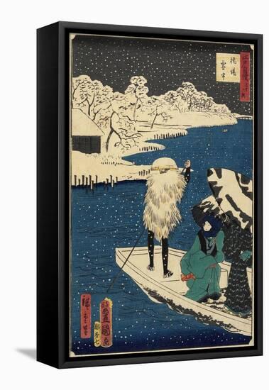 Snow at Hashiba, July 1864-null-Framed Stretched Canvas