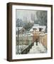 Snow at Louveciennes, 1874-Alfred Sisley-Framed Art Print