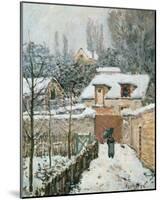 Snow at Louveciennes, 1874-Alfred Sisley-Mounted Art Print