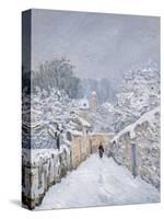 Snow at Louveciennes, 1878-Alfred Sisley-Stretched Canvas