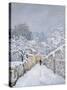 Snow at Louveciennes, 1878-Alfred Sisley-Stretched Canvas