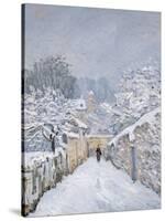 Snow at Louveciennes, 1878-Alfred Sisley-Stretched Canvas