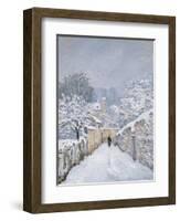 Snow at Louveciennes, 1878-Alfred Sisley-Framed Premium Giclee Print