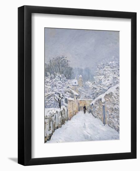 Snow at Louveciennes, 1878-Alfred Sisley-Framed Premium Giclee Print