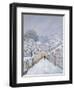 Snow at Louveciennes, 1878-Alfred Sisley-Framed Premium Giclee Print