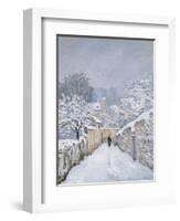 Snow at Louveciennes, 1878-Alfred Sisley-Framed Premium Giclee Print