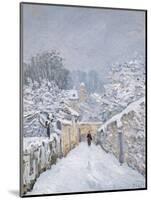 Snow at Louveciennes, 1878-Alfred Sisley-Mounted Premium Giclee Print