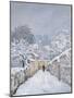 Snow at Louveciennes, 1878-Alfred Sisley-Mounted Premium Giclee Print