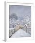 Snow at Louveciennes, 1878-Alfred Sisley-Framed Premium Giclee Print