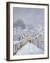 Snow at Louveciennes, 1878-Alfred Sisley-Framed Premium Giclee Print