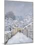 Snow at Louveciennes, 1878-Alfred Sisley-Mounted Premium Giclee Print