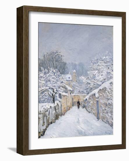 Snow at Louveciennes, 1878-Alfred Sisley-Framed Giclee Print