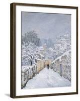 Snow at Louveciennes, 1878-Alfred Sisley-Framed Giclee Print