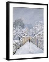 Snow at Louveciennes, 1878-Alfred Sisley-Framed Giclee Print