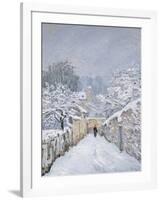 Snow at Louveciennes, 1878-Alfred Sisley-Framed Giclee Print