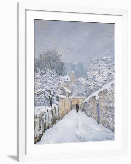 Snow at Louveciennes, 1878-Alfred Sisley-Framed Giclee Print