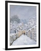 Snow at Louveciennes, 1878-Alfred Sisley-Framed Giclee Print