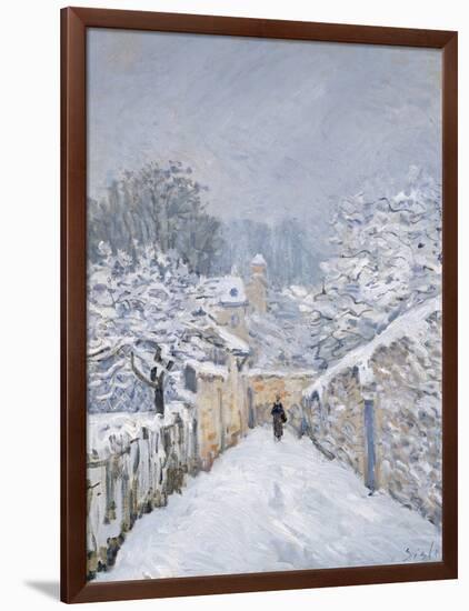 Snow at Louveciennes, 1878-Alfred Sisley-Framed Giclee Print