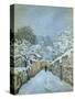 Snow at Louveciennes, 1878-Alfred Sisley-Stretched Canvas