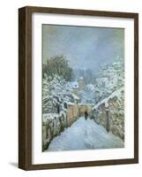 Snow at Louveciennes, 1878-Alfred Sisley-Framed Giclee Print