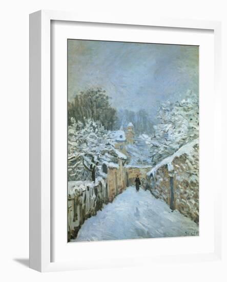 Snow at Louveciennes, 1878-Alfred Sisley-Framed Giclee Print