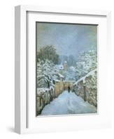 Snow at Louveciennes, 1878-Alfred Sisley-Framed Giclee Print