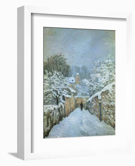 Snow at Louveciennes, 1878-Alfred Sisley-Framed Giclee Print