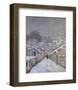 Snow at Louveciennes, France, c.1878-Alfred Sisley-Framed Art Print