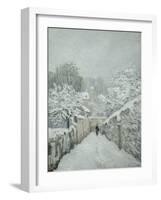 Snow at Louveciennes-Alfred Sisley-Framed Giclee Print