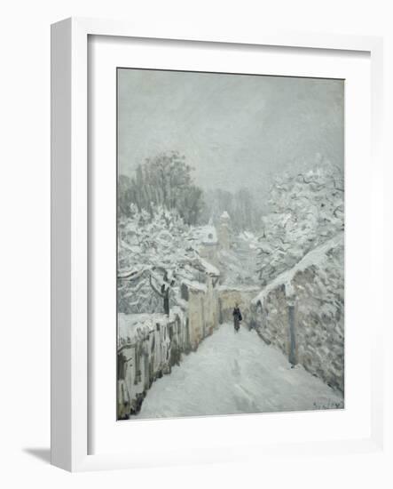 Snow at Louveciennes-Alfred Sisley-Framed Giclee Print