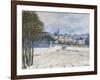 Snow at Marly Le Roi-Alfred Sisley-Framed Giclee Print