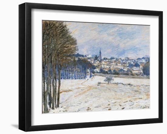 Snow at Marly Le Roi-Alfred Sisley-Framed Giclee Print