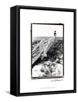 Snow at Marshall Point-Laura Denardo-Framed Stretched Canvas