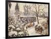 Snow at Montfoucault, 1891-Camille Pissarro-Framed Giclee Print