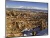 Snow at Sunset Point in Bryce Canyon National Park-Danny Lehman-Mounted Photographic Print