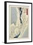 Snow at the Kiso Gorge in Shinshu Province, November 1859-null-Framed Giclee Print