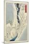 Snow at the Kiso Gorge in Shinshu Province, November 1859-null-Mounted Giclee Print