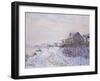 Snow at Tournedos-Sur-Seine, 1899-Gustave Loiseau-Framed Giclee Print