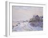 Snow at Tournedos-Sur-Seine, 1899-Gustave Loiseau-Framed Giclee Print