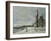 Snow at Veneux-Nadon, C.1880-Alfred Sisley-Framed Giclee Print