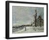 Snow at Veneux-Nadon, C.1880-Alfred Sisley-Framed Giclee Print